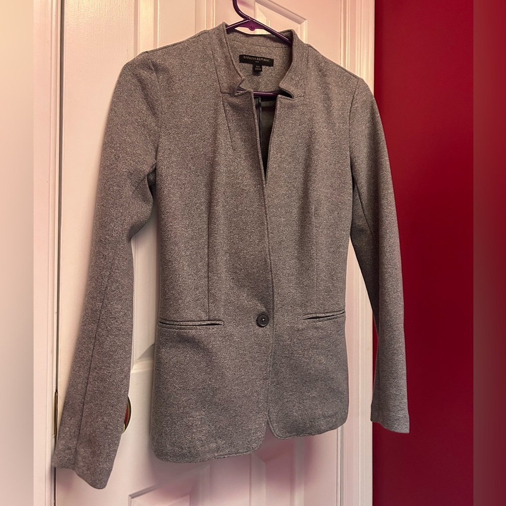 Banana Republic Soft Gray Women's Blazer